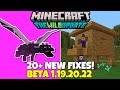 20 MORE BUGS FIXED In Minecraft Bedrock Edition Beta! Beta 1.19.20.22