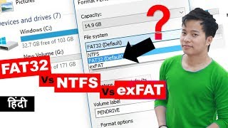 What is file system ? Fat32 vs NTFS vs exFAT Big Difference ? kya antar hai screenshot 5