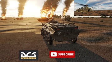 AH-64D Apache Hellfire Ripple with MQ-9 JTAC || SCUD Convoy || DCS World