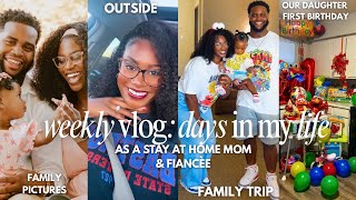 SAHM DIARIES 🎀 | Our Baby Turns ONE 🥹💕 Family Pictures + Birthday + Trip Vlog!