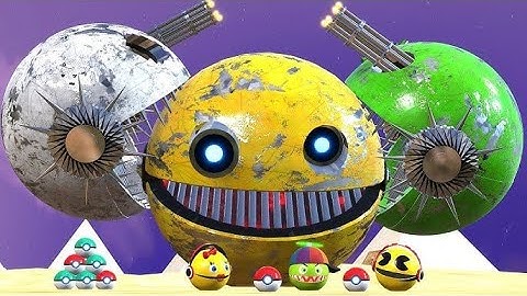 Scary Pacman vs Cartoon Cat vs Robot Pacman vs Ms Pacman vs Monster Pacman Best Adventures X353