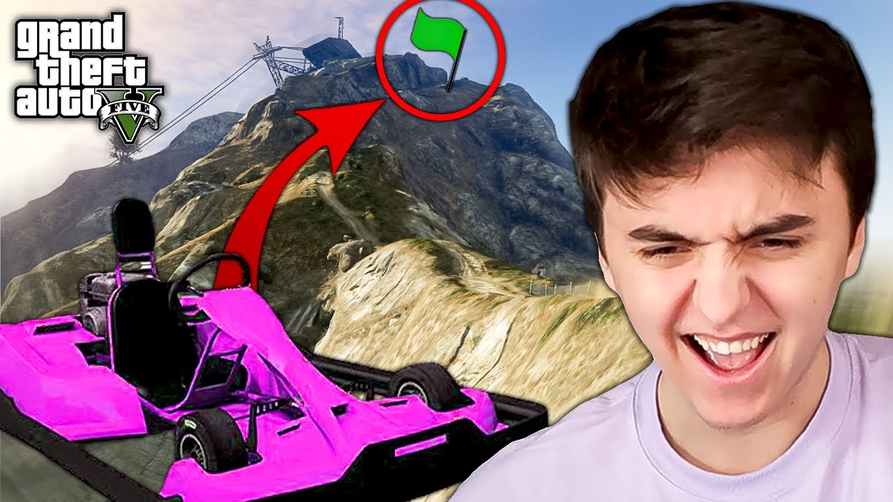 Vyjel jsem Mount Chiliad s Motokárou v GTA 5!