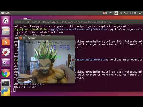 [130 FPS/Intel HD Graphics 615] OpenVINO+Python+DOC RealTime OneClass Anomaly Detection 320x240