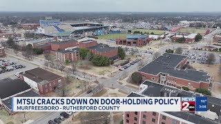 MTSU cracks down on door-holding policy