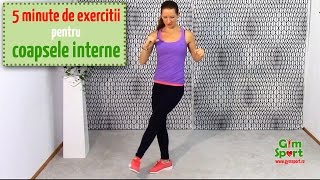 Exercitii pentru coapsele interioare - VIDEO 5 minute