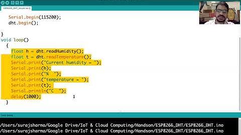 NodeMCU | DHT Sensor | Thingspeak | Firebase | Upload Sensor data to cloud