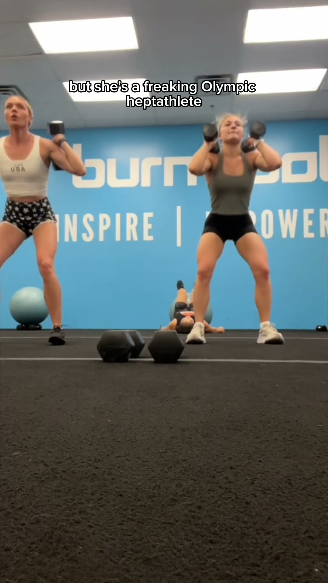 I worked out with an Olympic athlete #shorts