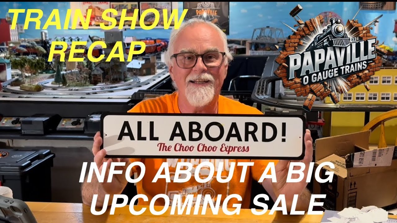A review of my latest train show and info on a big train and comic book sale