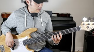 Fretless Bass for $100? Glarry Fretless GP Bass Review.