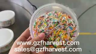 Color Needle Candy Production Line, Roasted coffee bean weighing filling,heat film sealing,capper screenshot 4