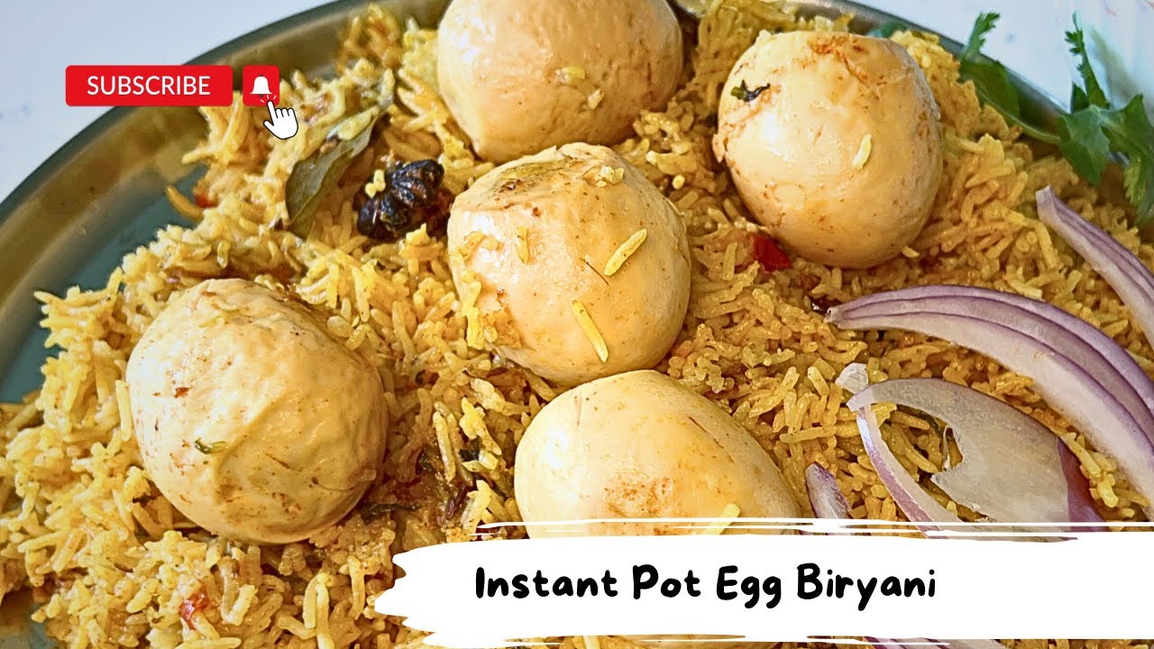 Instant Pot Egg Biryani 😋 | Egg Biryani in Instant Pot | Instant Pot Indian Recipes | 👉Egg Biryani