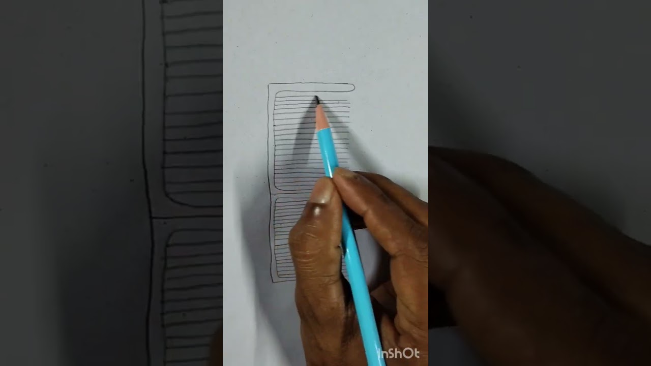 easy and simple comb drawing 