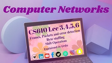 CS610 Computer Networks Short lectures 3, 4, 5, 6 with urdu explanation