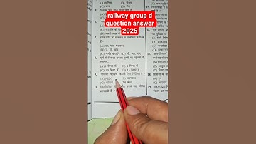 RRB GROUP d Syllabus 2025 👮//RAILWAY Group d Question PAPAR 2025 ✅💯 #rrbgroupd  #motivation #railway