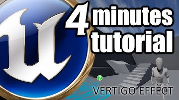 UE 4 Minutes TUTORIAL - How to make Vertigo Effect, Dolly zoom.