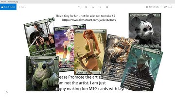 How to make MTG Proxies - Using Photoshop - Print at walmart  - Intro