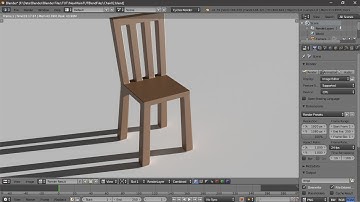 Modelling and Rendering Simple Wooden Chair in Blender || Blender Tutorial