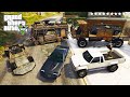 Gta 5  stealing heist getaway vehicles with franklin real life cars 135