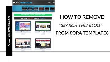 How to Remove Search this Blog from SORA Templates