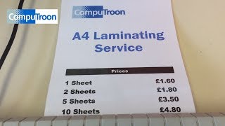 Laminating Service In Troon - Ayrshire