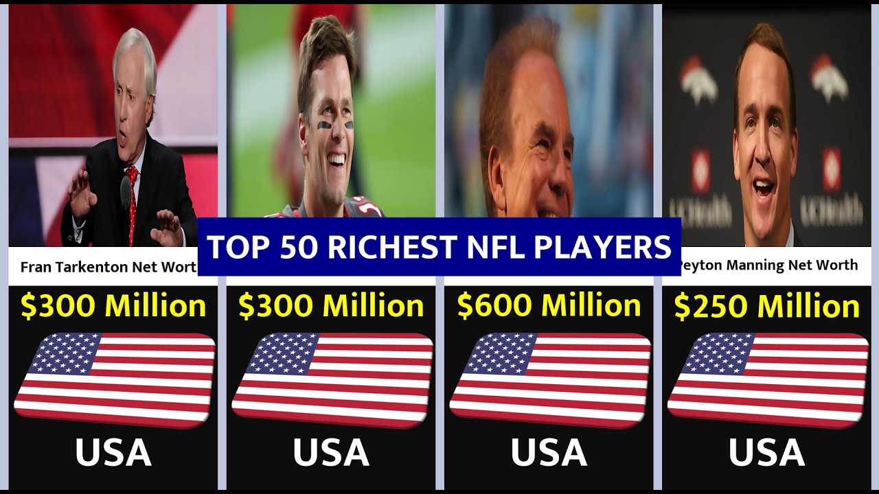 Top 50 Richest NFL Players 2023