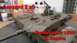 Bundeswehr Leopard 2a5 Tamiya 1/35 deployed to Kosovo 1999 with Edwards PE (part 1) (video #33)