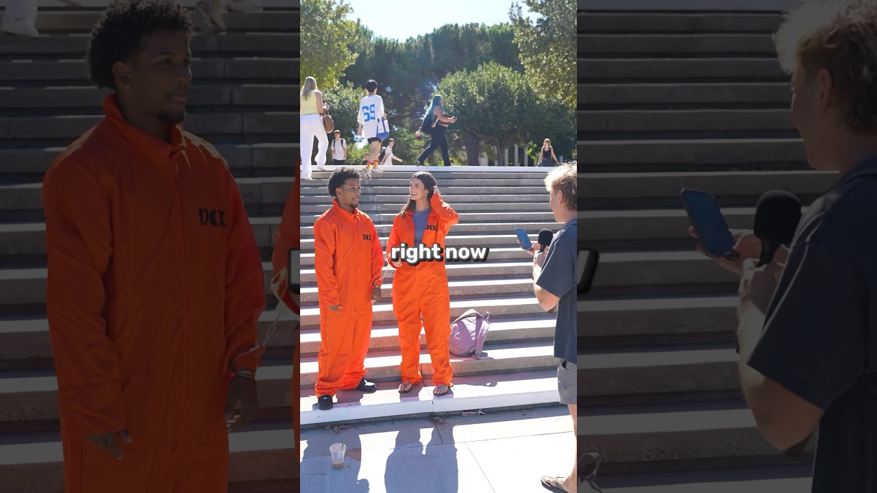 Handcuffed to a Stranger in a Prisoner Outfit 🚔👮‍♂️