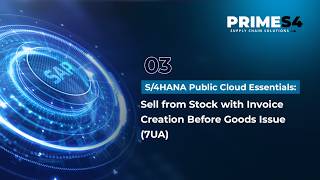 S/4HANA Public Cloud Essentials: 03 – Sell from Stock with Invoice Creation Before Goods Issue (7UA)