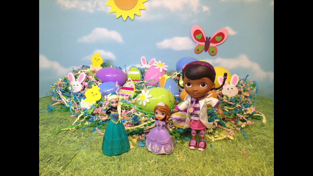 Pastel Surprise Egg Opening with Doc McStuffins and friends