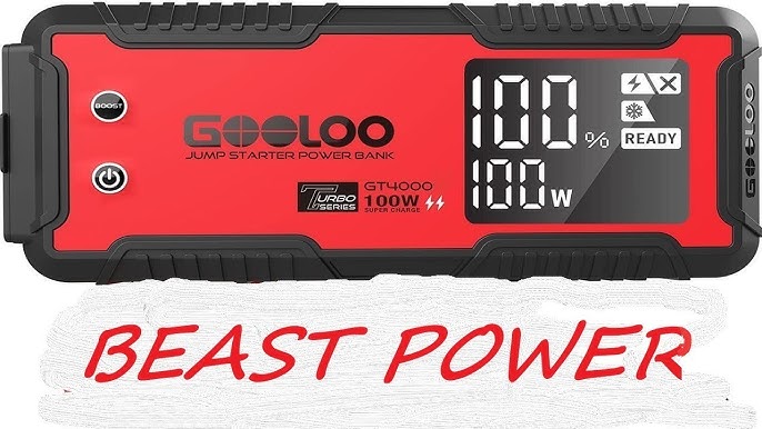 GOOLOO GT4000 Jump Starter (Beast Power--12.0L) 