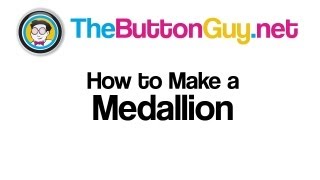 How to Make a Medallion or Flat Back Button - Using a button maker