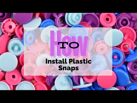 Installing Plastic Snap Fasteners