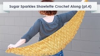 Linda Permann Sugar Sparkles Shawlette Edging Row 7