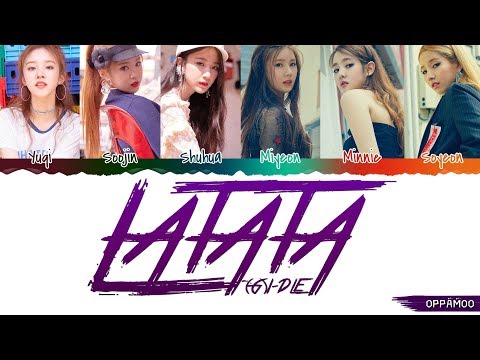 G I Dle 여자 아이들 Latata Lyrics Color Coded Han Rom سلطنة عمان Vlipa Lv
