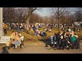 Moscow Spring Walk. Sunday Crowd at Gorky Park (1/2) | April 11, 2021