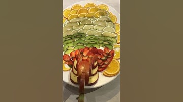 #How to Make Apple Swan Garnish #Fruit Carving video For Beginners