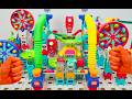 Marble Run Race LEGO Combination | Vtech Marble Rush ASMR | HABA Slope | POP Tube Combination