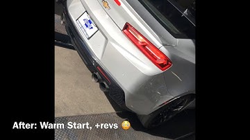 2017 Camaro 2SS Secondary Cat Delete Before and After