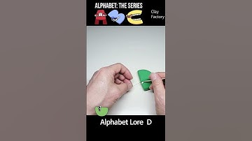 D Alphabet Lore make clay #shorts #alphabetlore