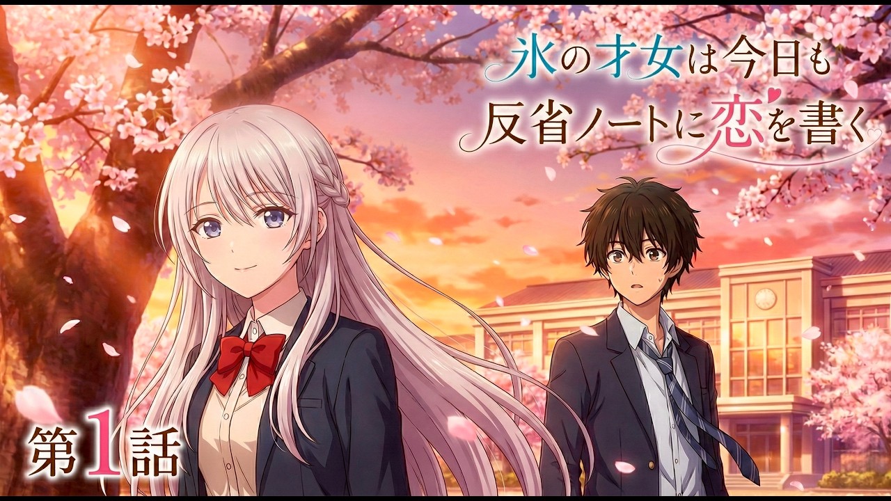 【AIが作ったアニメ】氷の才女は今日も反省ノートに恋を書く①【ストーリー】