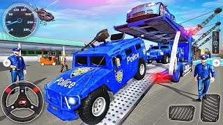 US Police Car Park &amp; Transport - Truck Transporter Cargo Truck Driver - Android GamaPlay