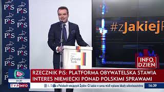 Rzecznik Pis Platforma Obywatelska Stawia Interes Niemiecki Ponad Polskimi Sprawami