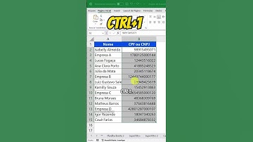 INCRÍVEL: Aprenda a PONTUAR AUTOMATICAMENTE CPF e CNPJ no Excel! VEJA AGORA! #excel #dicas