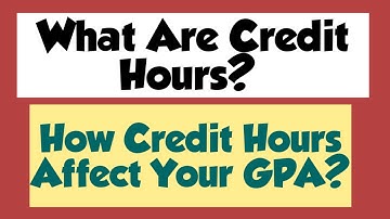 What Are Credit Hours? | How Credit Hours Affect GPA And CGPA | University Credit Hour | Credit Hour