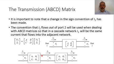 Chapter04 10 Transmission Matrix ABCD Matrix