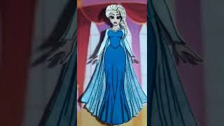 Lovely Queen Elsa Paper doll dress up #shorts #disneyprincess #frozen