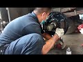 3rd 6hh1 Isuzu forward rear brake leak repair #Poloy IPE