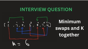 Minimum swaps and K together  | Array | Optimal Approach |  Sliding Window | C++