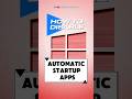 Disable Apps from starting automatically 🖥️