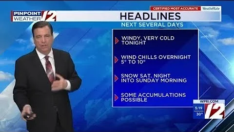 WPRI 12 Weather Forecast 12/11/25 Windy Cold Dry Thru Friday